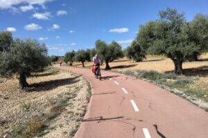 cycling from Madrid to Spain with luggage transport